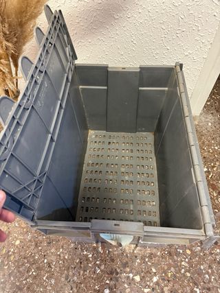 Cajón de almacenaje PVC gris