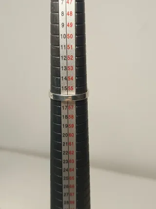 Anillo Plata Ley Ónix Negro Ovalado 16mm/ T.56