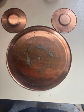 Juego de té Estambul cobre y cristal