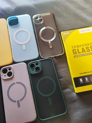 iPhone 15 Plus Verde 128GB 90% + Fundas