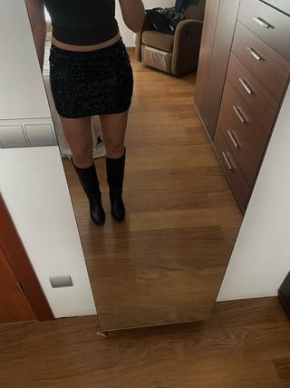 Falda de fiesta lentejuelas