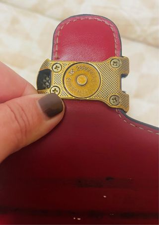 Bolso coach Tabby 20,Piel granate y Lona Monogram