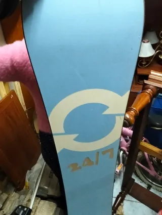 Tabla de Snowboard con Fijaciones