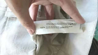 Zara Talla S - Falda Beige Irisado Sedoso