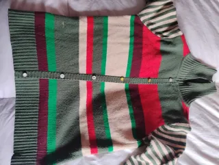 Jersey Yumi rayas verde y rojo