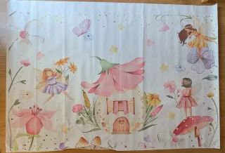 Fondo mesa dulce o photocall hadas