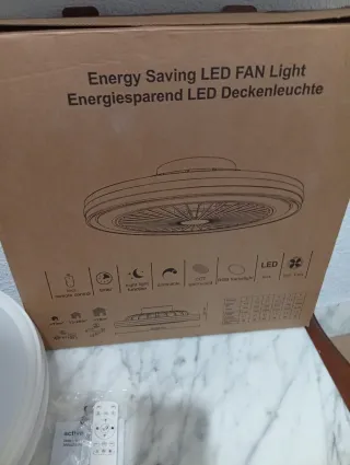 Lámpara Ventilador LED Ahorro Energético