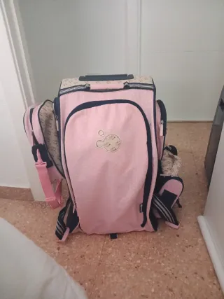 Maleta infantil rosa y azul