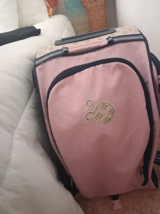 Maleta infantil rosa y azul