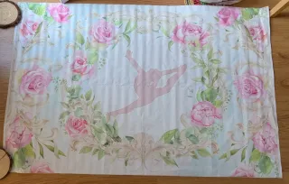 Fondo mesa dulce o photocall flores