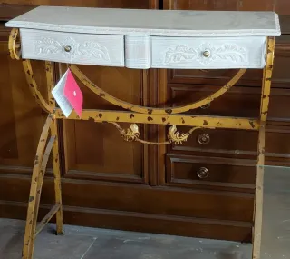 Consola hierro y madera
