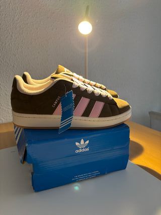 Adidas Zapatillas Retro Marrón y Rosa