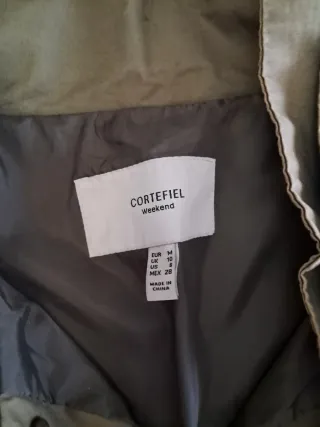 Gabardina Cortefiel verde