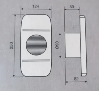 Extractor Baño S&P EDM-80