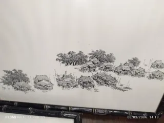 Conjunto 3 Cuadros Antiguos Chinos