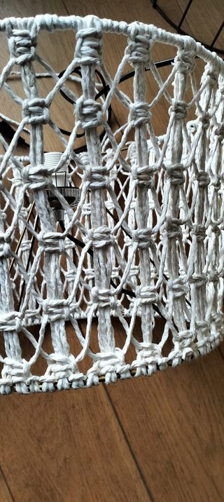 Lámpara de techo macramé artesanal