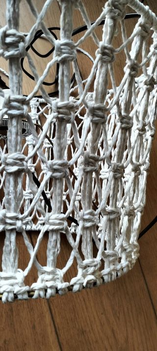 Lámpara de techo macramé artesanal