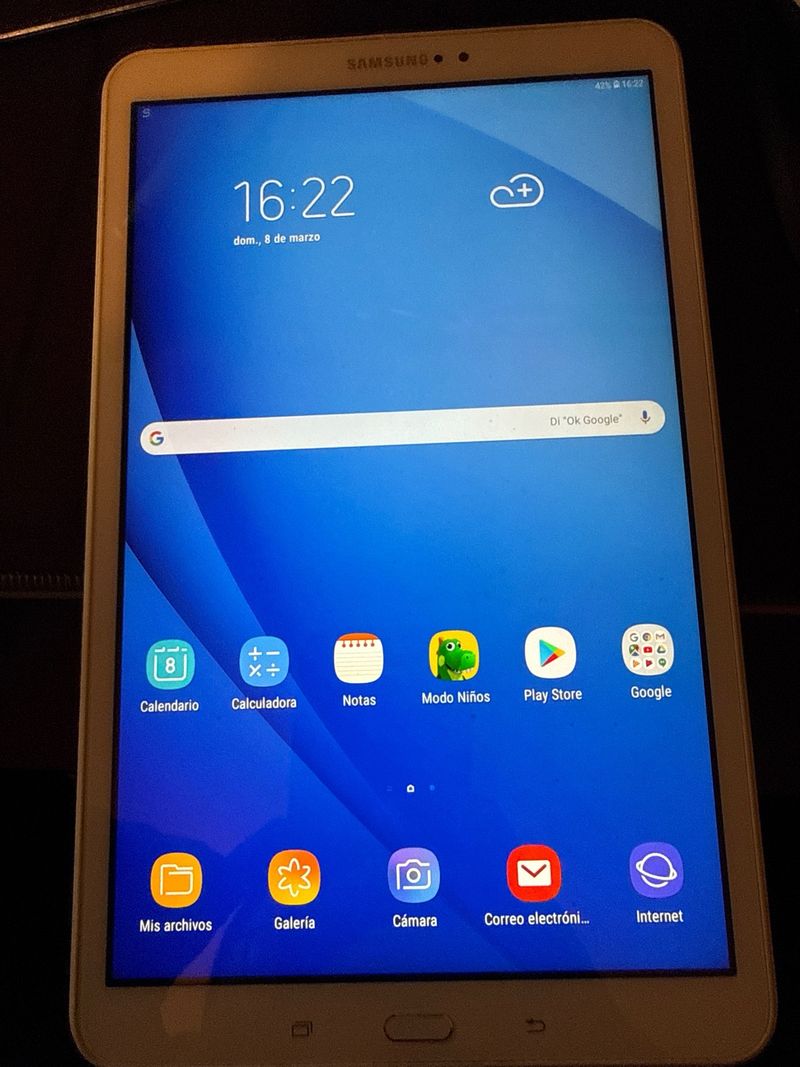 Tablet Samsung T580 Blanca afbeelding 2
