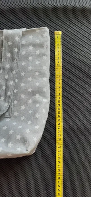 Bolsa de tela reversible con estrellas