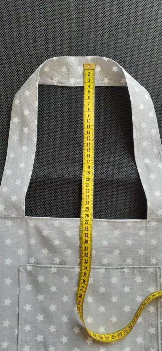 Bolsa de tela reversible con estrellas