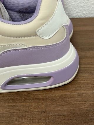 Zapatillas XTI Talla 37 Mujer Beige/Morado
