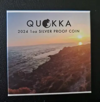 Moneda Plata Quokka 2024 Color 1 oz Proof