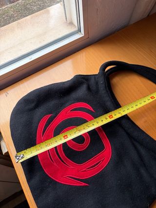 Bolso Marina Marinof Negro con Diseño Rojo