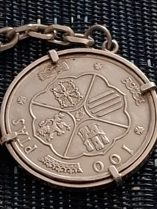Llavero Moneda Plata Franco 1966-*67