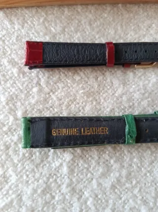 Set Correas Reloj Pertegaz Azul, Verde, Rojo