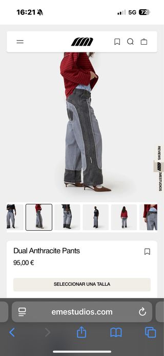 Jeans EME STUDIOSGris y Negro TALLA 38/42/44