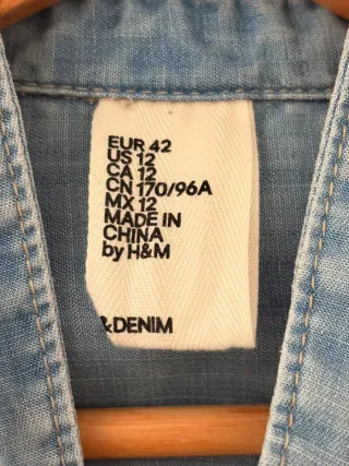 Vestido vaquero H&M Talla XL