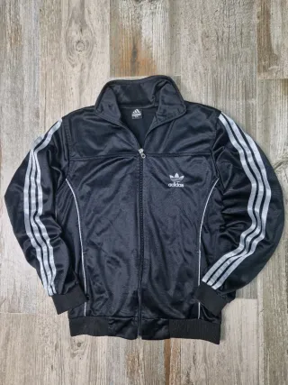 Chaqueta Adidas Negra y Plateada