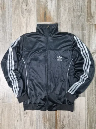 Chaqueta Adidas Negra y Plateada