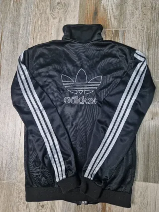 Chaqueta Adidas Negra y Plateada