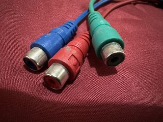 Adaptador Vídeo RGB (Mini-DIN a 3 RCA hembra)