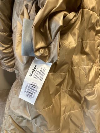 Abrigo osito reversible beige