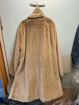 Abrigo osito reversible beige