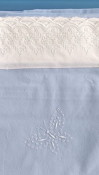 Sábanas bordadas mariposas