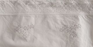 Sábanas bordadas mariposas