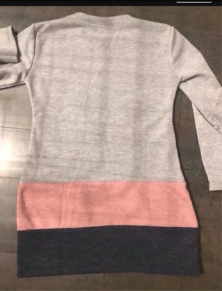 Vestido punto niña unicornio lentejuelas