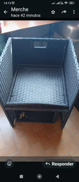 Conjunto Terraza: 3 Sillas y 2 mesitas o reposapie