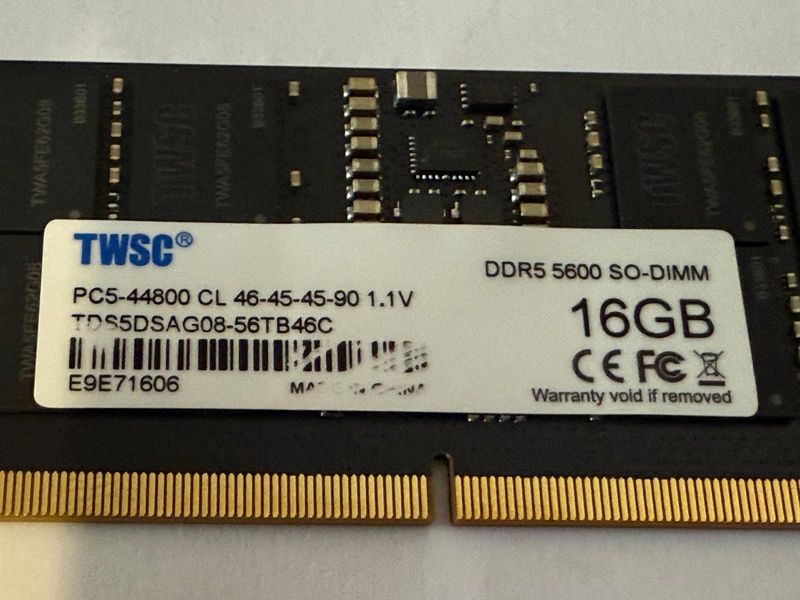 Módulo RAM 16GB DDR5 5600MHz SO-DIMM afbeelding 2