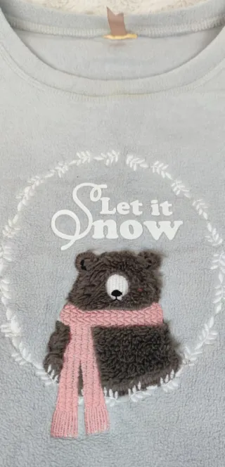 Pijama Polar Sfera Talla L Oso Invierno