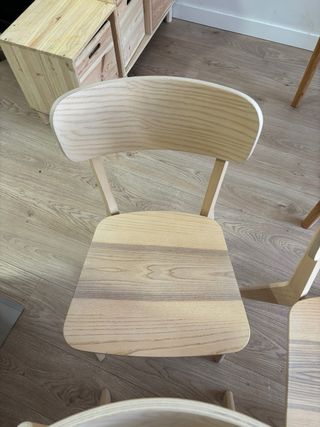 Conjunto 4 Sillas Lisabo IKEA Madera