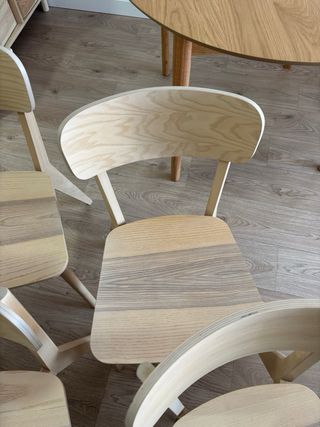 Conjunto 4 Sillas Lisabo IKEA Madera
