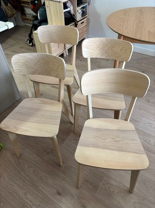 Conjunto 4 Sillas Lisabo IKEA Madera