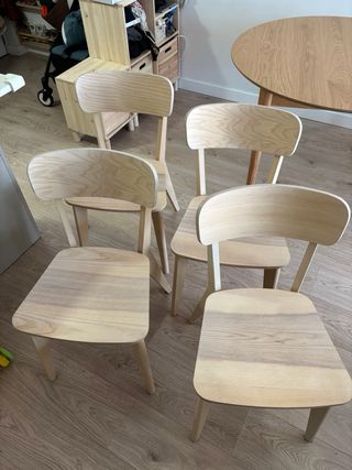 Conjunto 4 Sillas Lisabo IKEA Madera