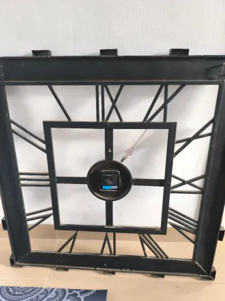 Reloj de Pared Decorativo Metal y Madera