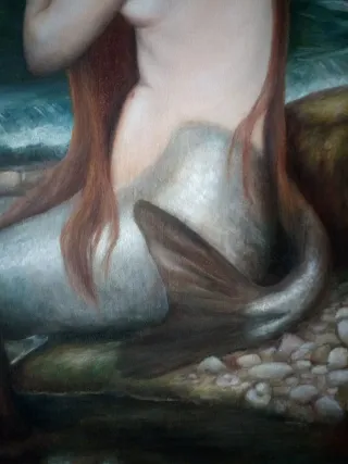 Cuadro grande, lienzo, pintura al óleo de 80x60 cm