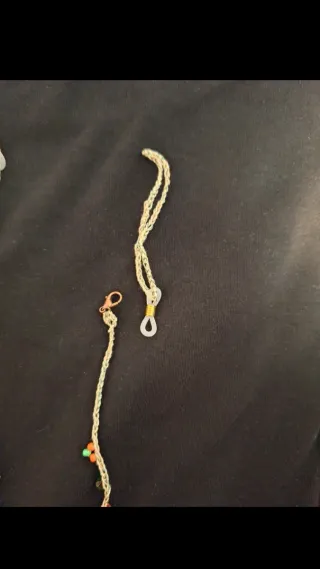 Collana/laccio portaocchiali handmade multicolor